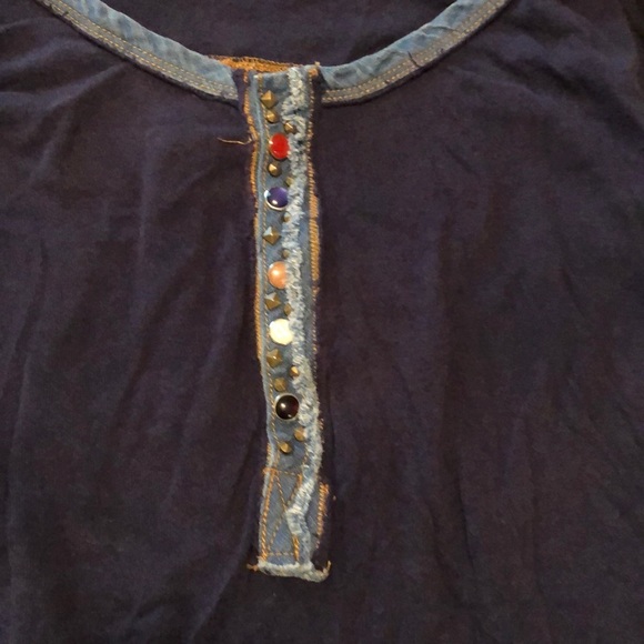 navy free people tunic - Picture 4 of 4